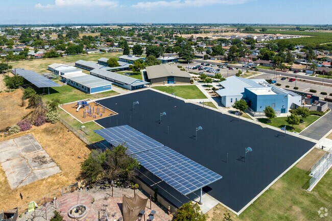 Madison Elementary School in Sanger is a large campus.