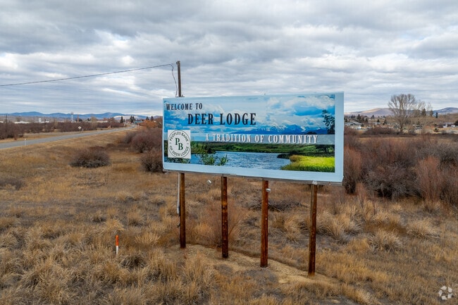 Deer Lodge’s mountain views offer a peaceful backdrop for outdoor living and recreation.