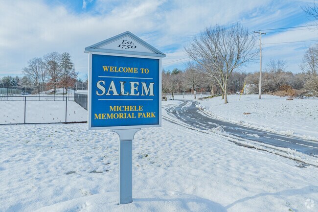 Michele Memorial Park offers baseball fields, courts and a playground.