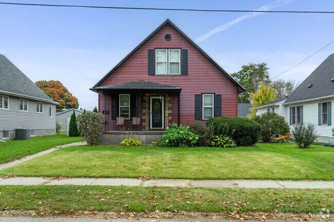 Colonial A-frame home adds character to Oglesby streetscape.