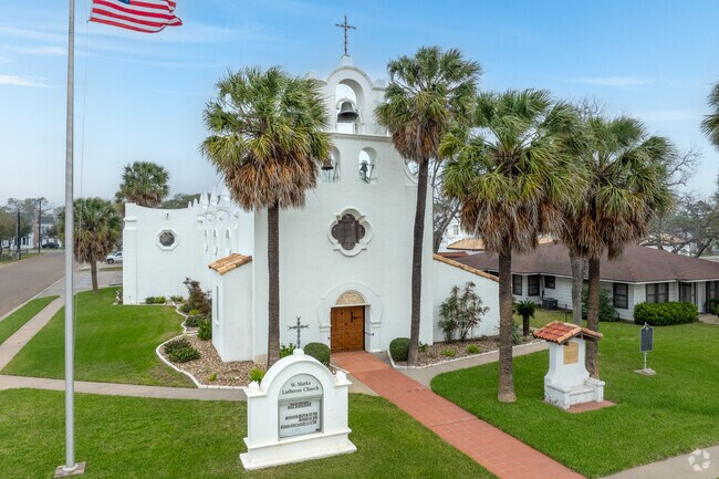 Discover the historic charm of St. Mark's Lutheran Church, inspiring worshippers.