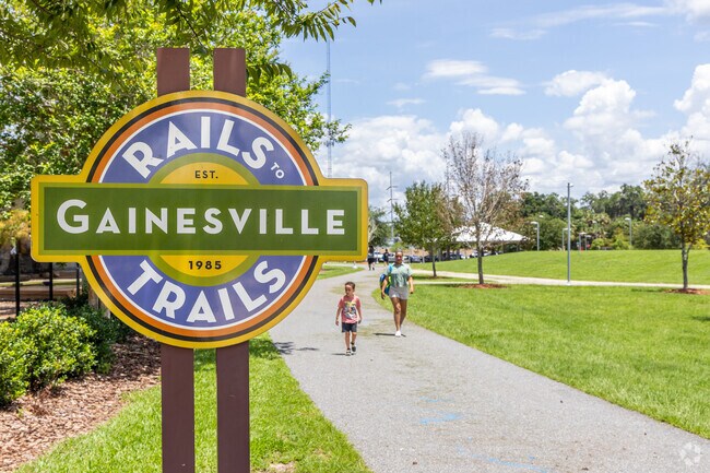 Gainesville Rails to Trails passes through Depot Park.