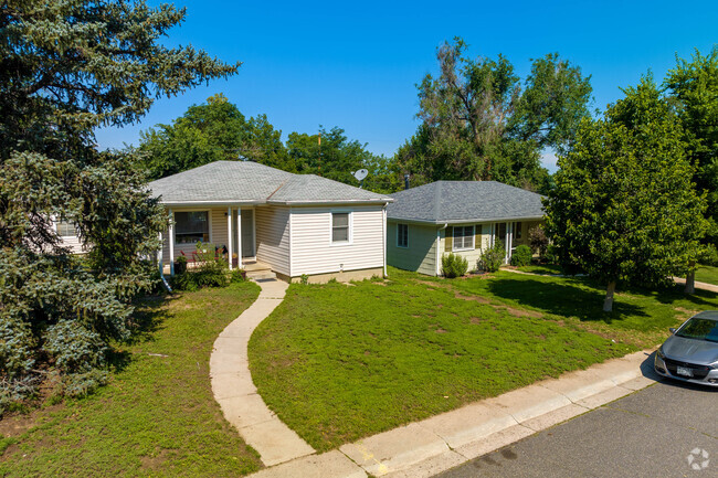 You'll find smaller homes like these on the north side of University Park, by I-25.