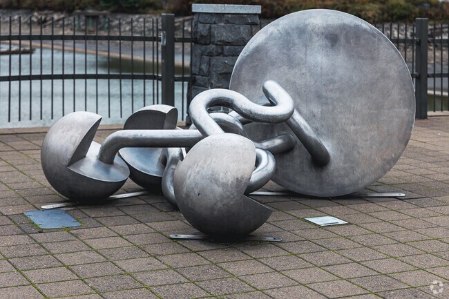 Lake Oswego art scene, near Westridge, shines with Ed Humpherys’ piece, “Wormy Apple.”