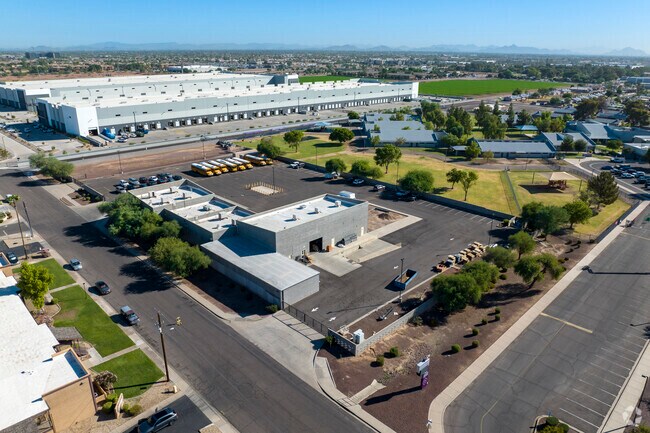 Porfirio H. Gonzales Elementary School in Tolleson is also home to a school maintenance yard.