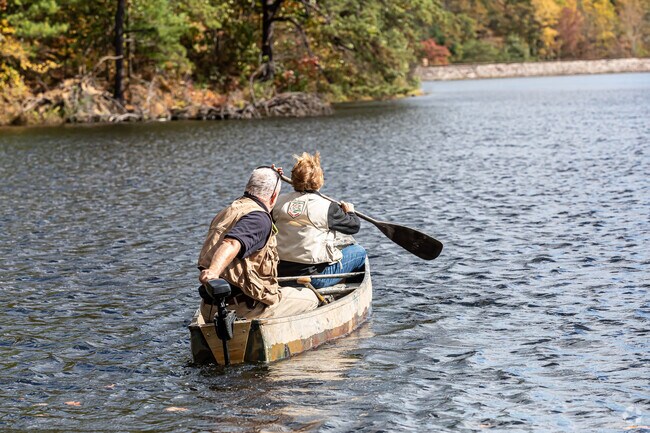 Poe Lake in Poe Valley State Park is a destination for local fishermen,
