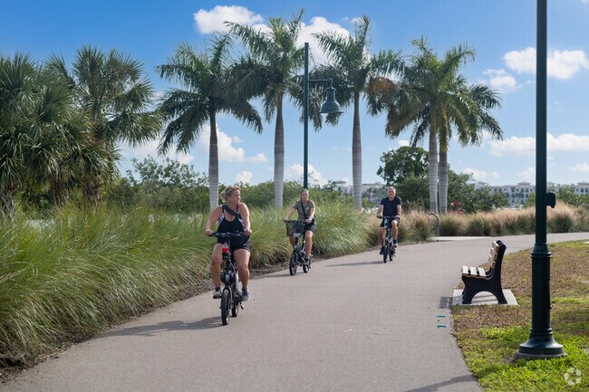 Baker Park is close by to Pelican Bay and has miles of paved bike & walking trails.