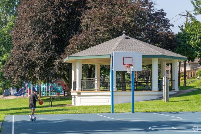 Catasauqua Park includes basketball and tennis courts.
