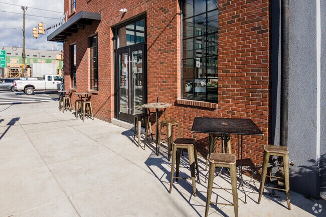 Dock Street Brewery features outdoor seating for residents to sit at in Point Breeze.