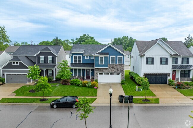 Homes in Springdale are often two stories and feature front and back yards.
