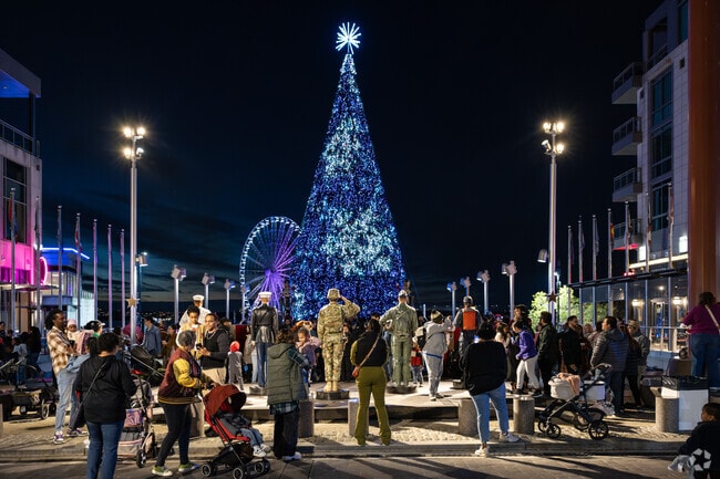 Proximity to National Harbor is a boon for Bensville residents, where events like the Christmas Tree lighting offer fun for the whole family.