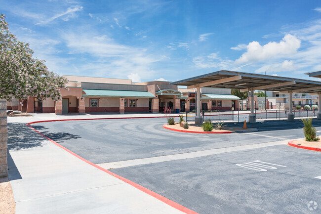 Columbia Elementary School has a large drop off lane that makes getting to school easy.