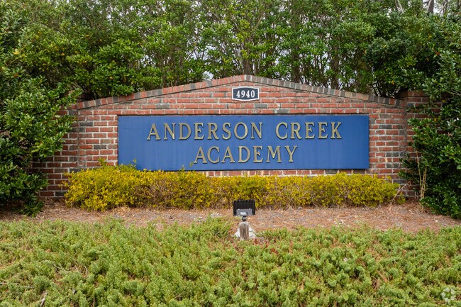 Anderson Creek Academy is a public charter elementary school in the Anderson Creek Club subdivision that earns a B-plus.