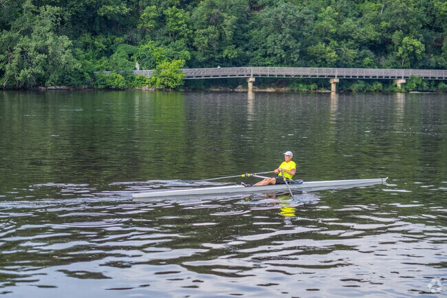 The Mississippi river is a great spot for rowing enthusiasts.