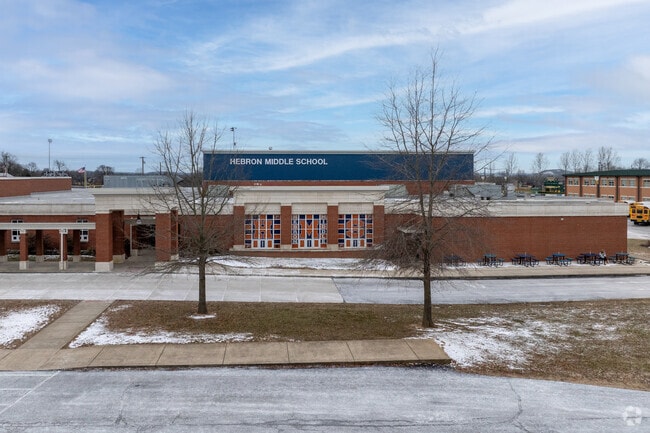 Hebron Middle School has students in grades 6-8.