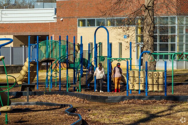 Children love to play on the playground at Grier Heights Neighborhood Park.