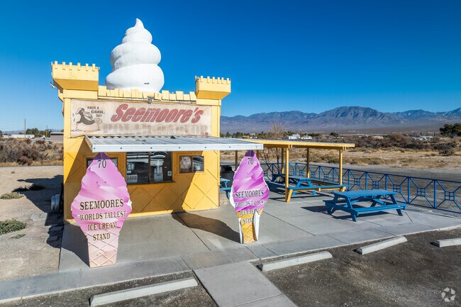 Pahrump's Seemore’s Ice Cream calls itself the “world’s tallest ice cream stand”.
