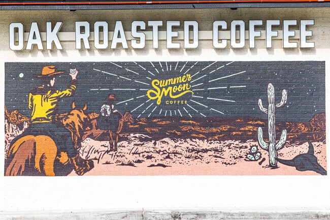 Residents in Mayfair West can walk to Summer Moon Coffee for coffee and a breakfast burrito.