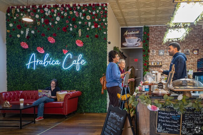 Arabica Coffee in Radford is a favorite spot for Plum Creek residents to enjoy fresh brews.