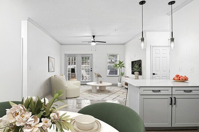 2x1 1087 sqft B1U - Dining Living