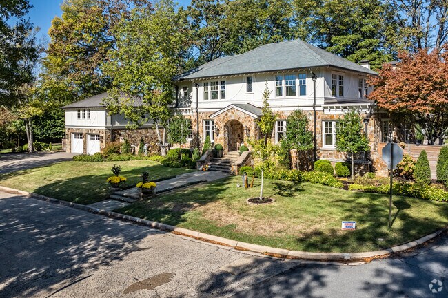 Custom homes are commonly found with large front yards and nice curb appeal.