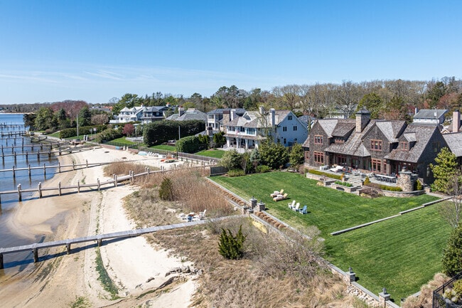 Water front homes with private docks line the Manasquan River in Brielle.
