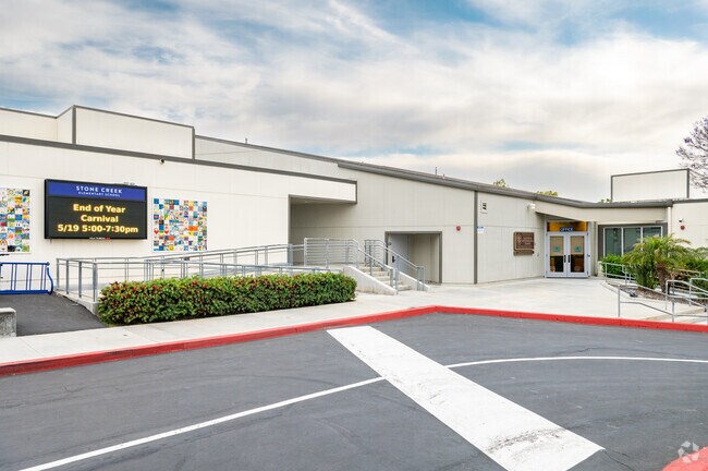 Stone Creek Elementary School in Woodbridge serves students from kindergarten to 6th grade.