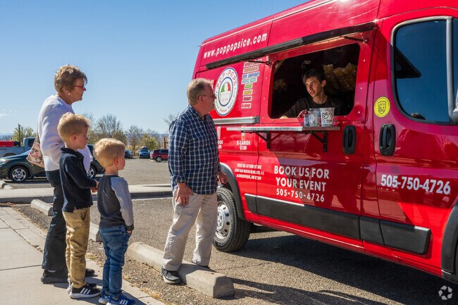 Residents can often find the Pop Pop Ice truck at North Doming Baca Park.