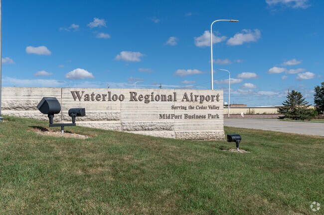 The Waterloo Regional Airport is just 2 miles north of the Greenbrier neighborhood.