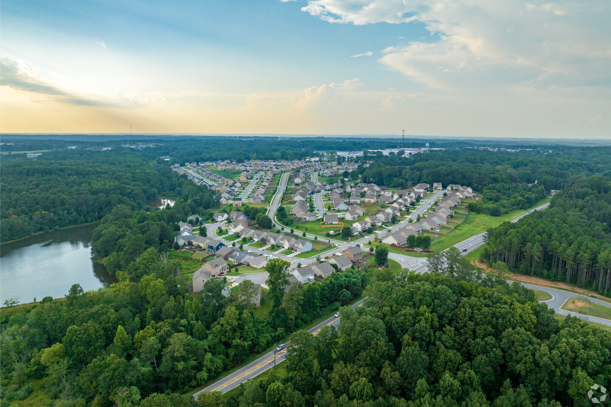 Residents of Winder can enjoy a green landscape with close accessibility to the water.