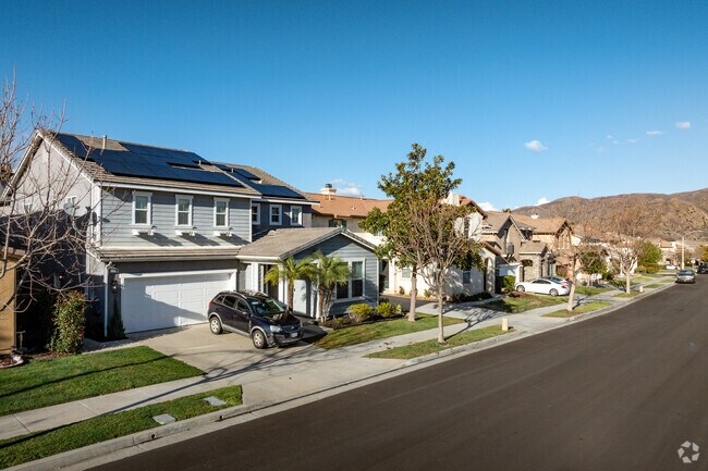 A variety of home styles line the streets of Sycamore Creek.