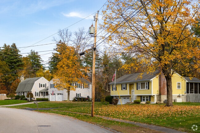 Southeast Nashua is filled with rows of colonial style homes.