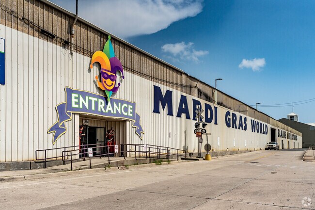 Mardi Gras World is home to the floats used in the Mardi Gras parade in the Warehouse District.