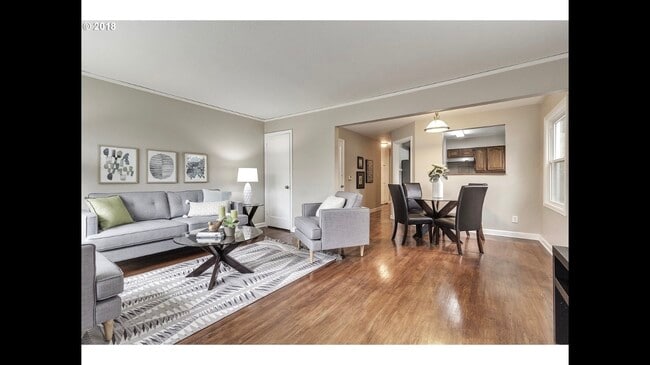 Open Concept Living and Dining - Bright and Beautiful Rooms (Photo staged, unit does not come furnished)