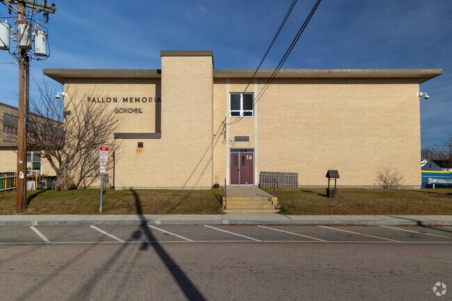 Front of Fallon Memorial School in Darlington.