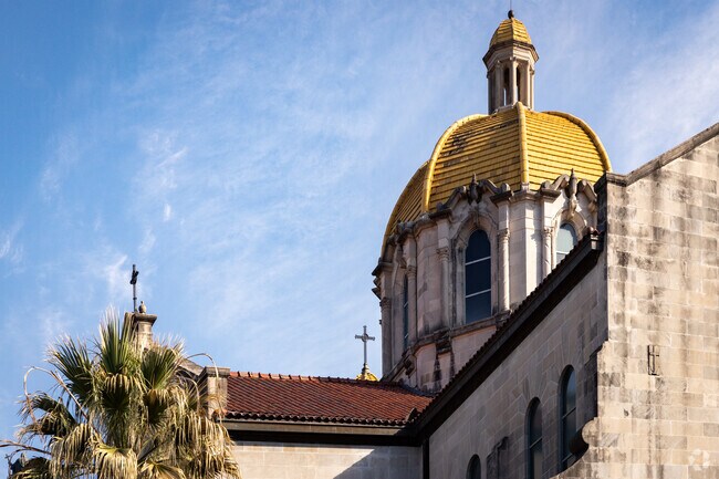 Students can study and pray at the Little Flower Catholic School.