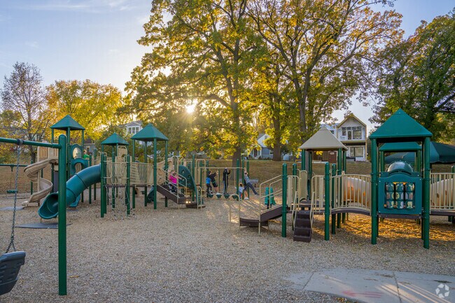 Children enjoy the Playground at Pamela Park.