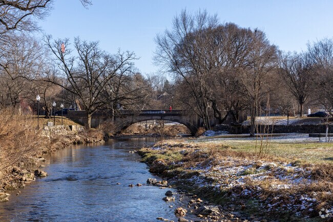 Wyomissing Creek passing through Shillington provides natural beauty for the area.