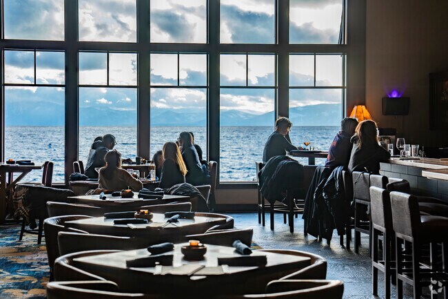 The Lone Eagle Grille is the exclusive lakefront dining option in Incline Village,