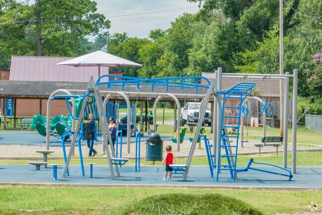 Families can bring their children to the playground at Gilbert Stephenson Park.