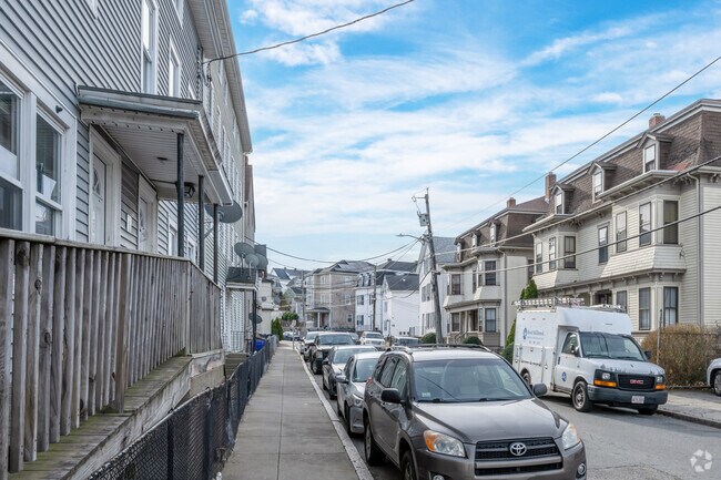 With narrow streets and few off-street parking opportunities, Corky Row has a unique flair.