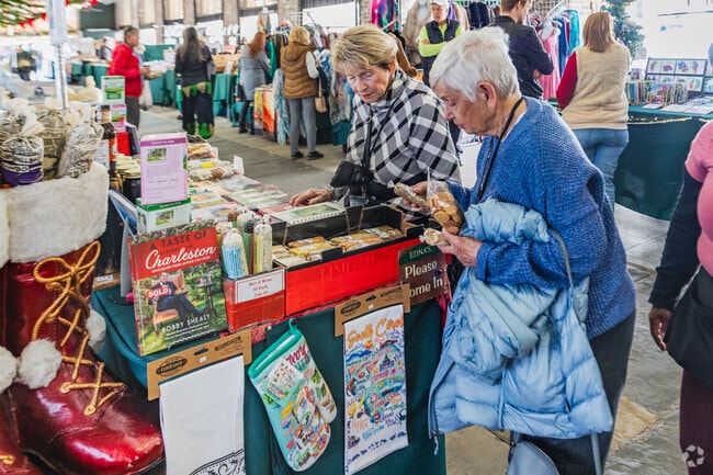 Charleston City Market is a popular place to shop for local goods near the French Quarter.