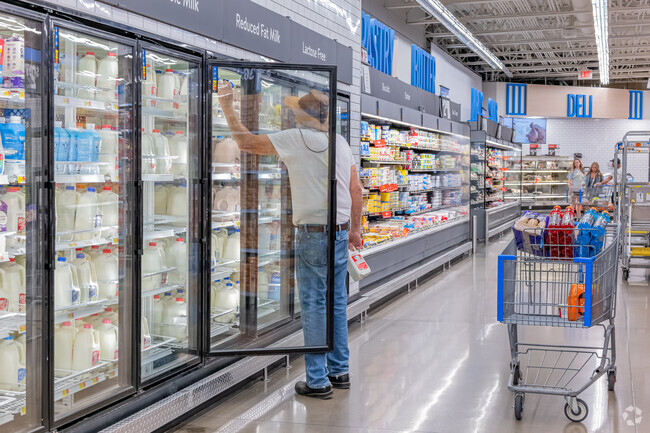 Locals can conveniently grab their groceries at the Walmart Neighborhood Market near Almor West.