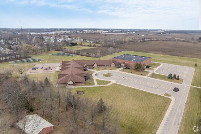 A side view of Gateway Elementary School.