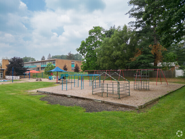 Brown School playground will keep your kids minds full of oxygen and active whiles in school.