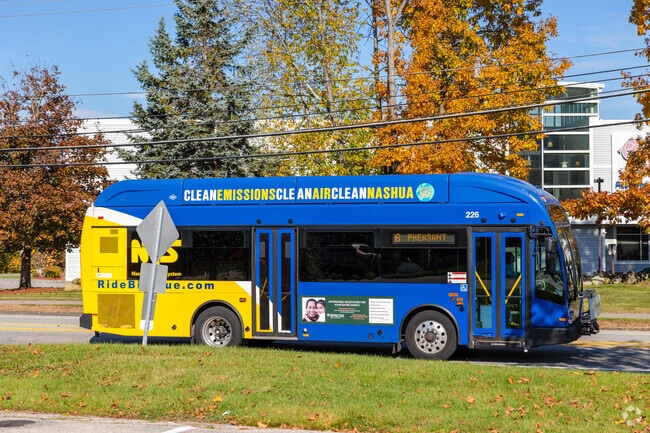 Northeast Nashua, NH is conveniently filled with bus stops to get around town.