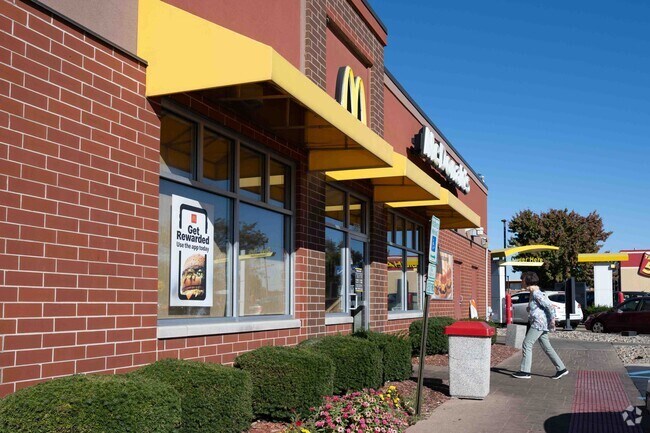 McDonalds is a popular eating destination located near the GM Square area.