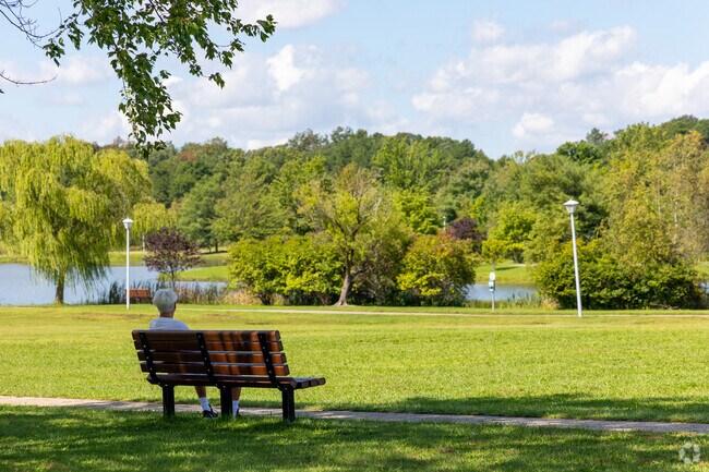 There are plenty of shady spots to stop and enjoy your surroundings at JFK park in Sayreville.