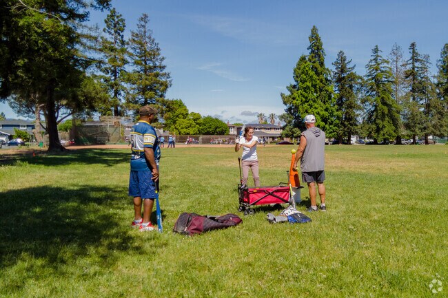 Expansive grass fields at Marijane Hamann Park are perfect for softball practice in Fruitdale.