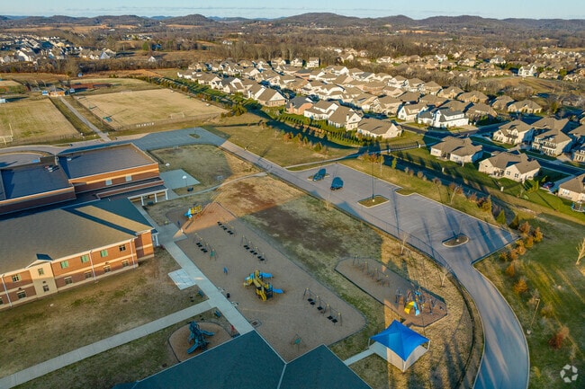 Thompson's Station Middle School has multiple playgrounds for fun at recess.
